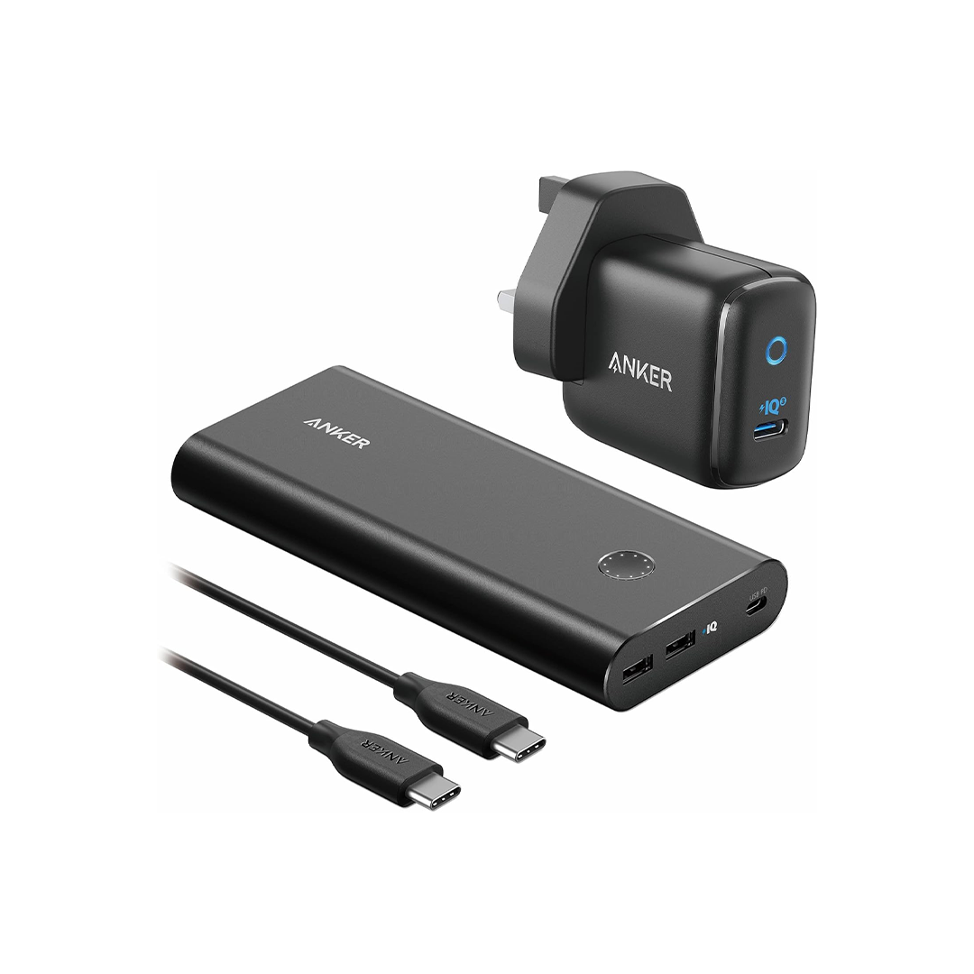 Anker Power Bank, PowerCore+ 26800 PD 45W with 30W PD Charger in Qatar Anker Power Bank, PowerCore+ 26800 PD 45W with 30W PD Charger in Qatar
